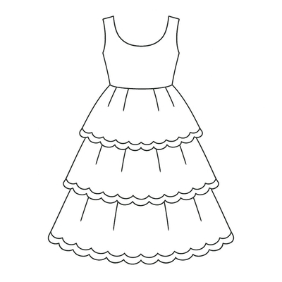 Little Girl Dress Coloring Pages for Kids – Beautiful Coloring Pictures 2026