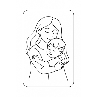 March 8 Coloring Cards for Kids 2026 - International Women’s Day Coloring Pages