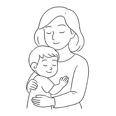 Mother and Child Coloring Pages 2026 - Creative Love for Kids