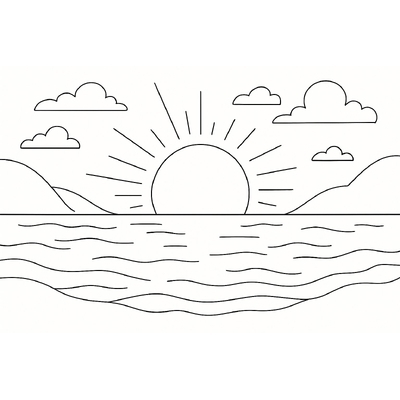 Ocean Coloring Pages for Kids – Beach Scene Coloring Sheets 2026