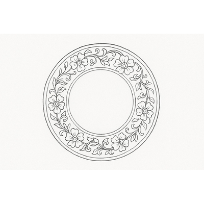 Plate Coloring Pages for Kids 2026 - Creative and Fun Learning