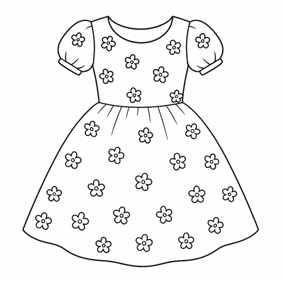 Princess Dress Coloring Pages for Kids – Beautiful Coloring Pictures 2026