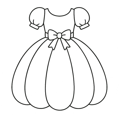 Princess Dress Coloring Pages for Kids – Beautiful Coloring Pictures 2026