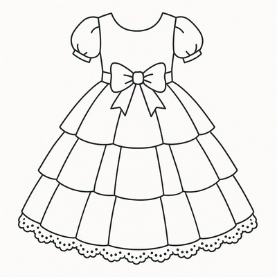 Princess Dress Coloring Pages for Kids – Beautiful Coloring Pictures 2026