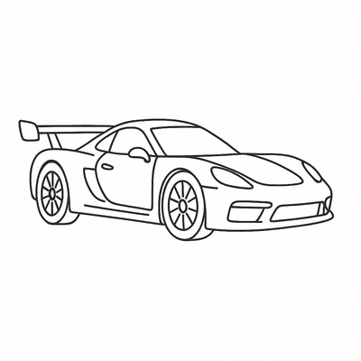 Racing Car Coloring Pages for Kids – Beautiful Coloring Pictures 2026