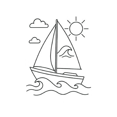 Sailboat Coloring Pages for Kids – Beautiful Sailboat Coloring Pictures 2026
