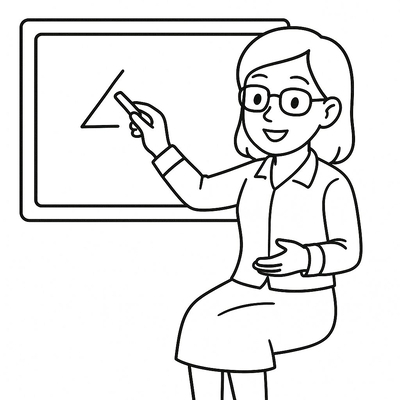 Teacher Coloring Pages for Kids 2026 - Preschool Coloring Pictures