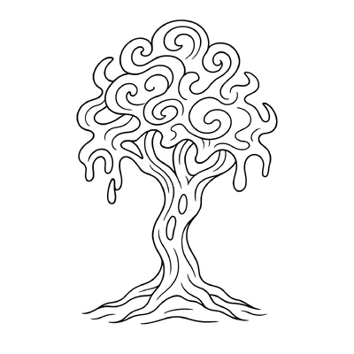Tree Coloring Pages for Kids 2026 - Free Download