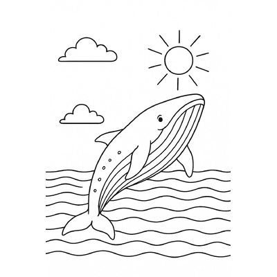 Whale Coloring Pages for Kids – Coloring Sheets 2026