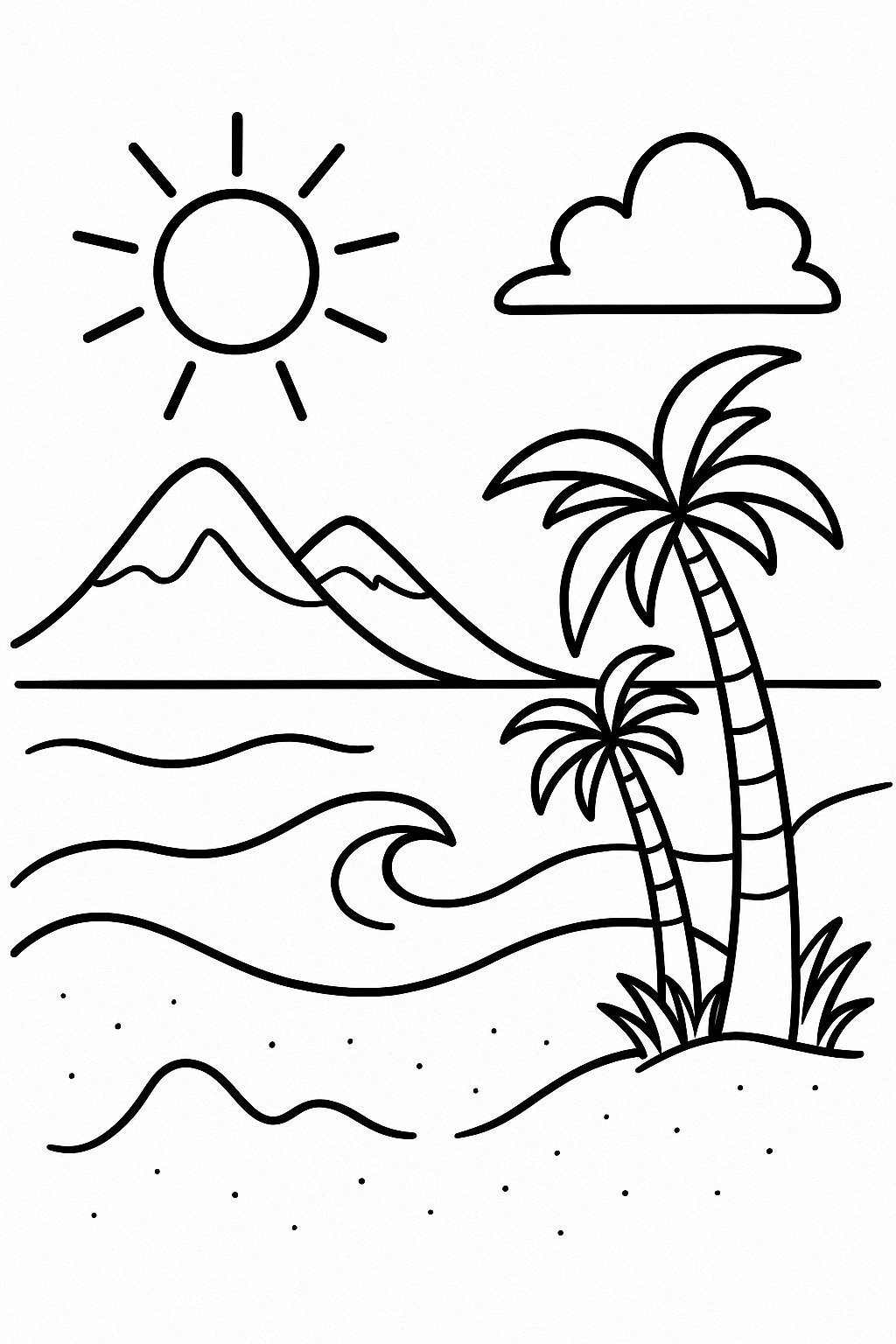 Natural Beach Landscape Style