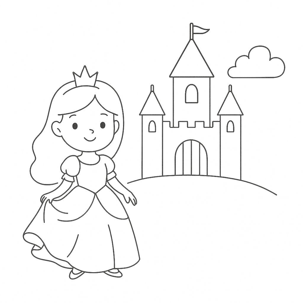 Princess Coloring Book