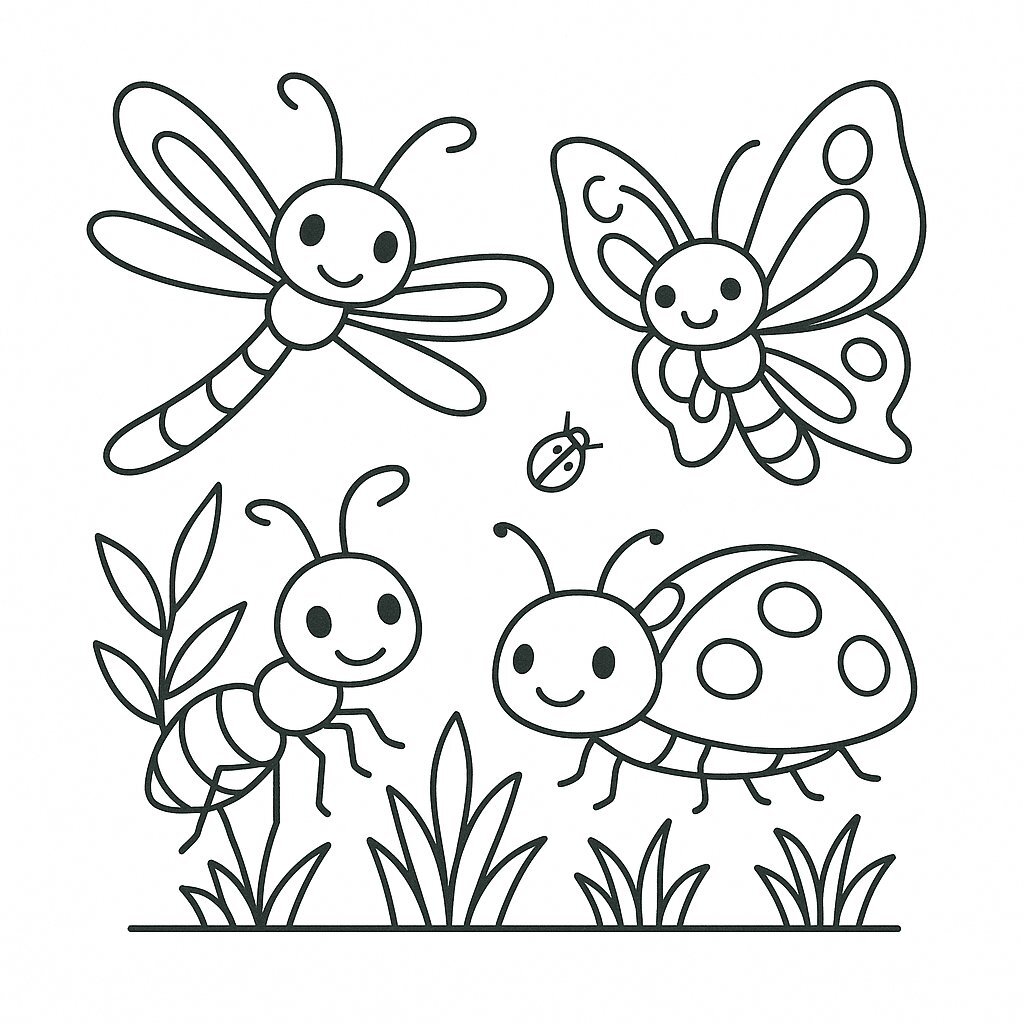 Dragonfly Coloring Pages for Kids 2026