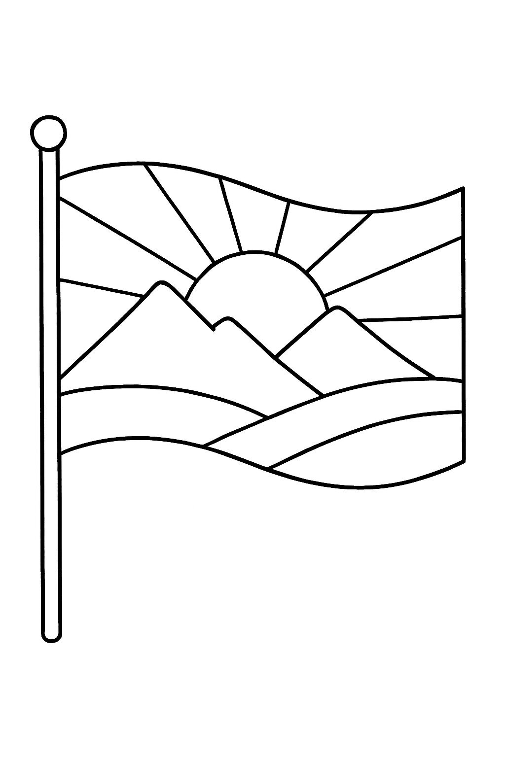 Scenic Flag Leaf
