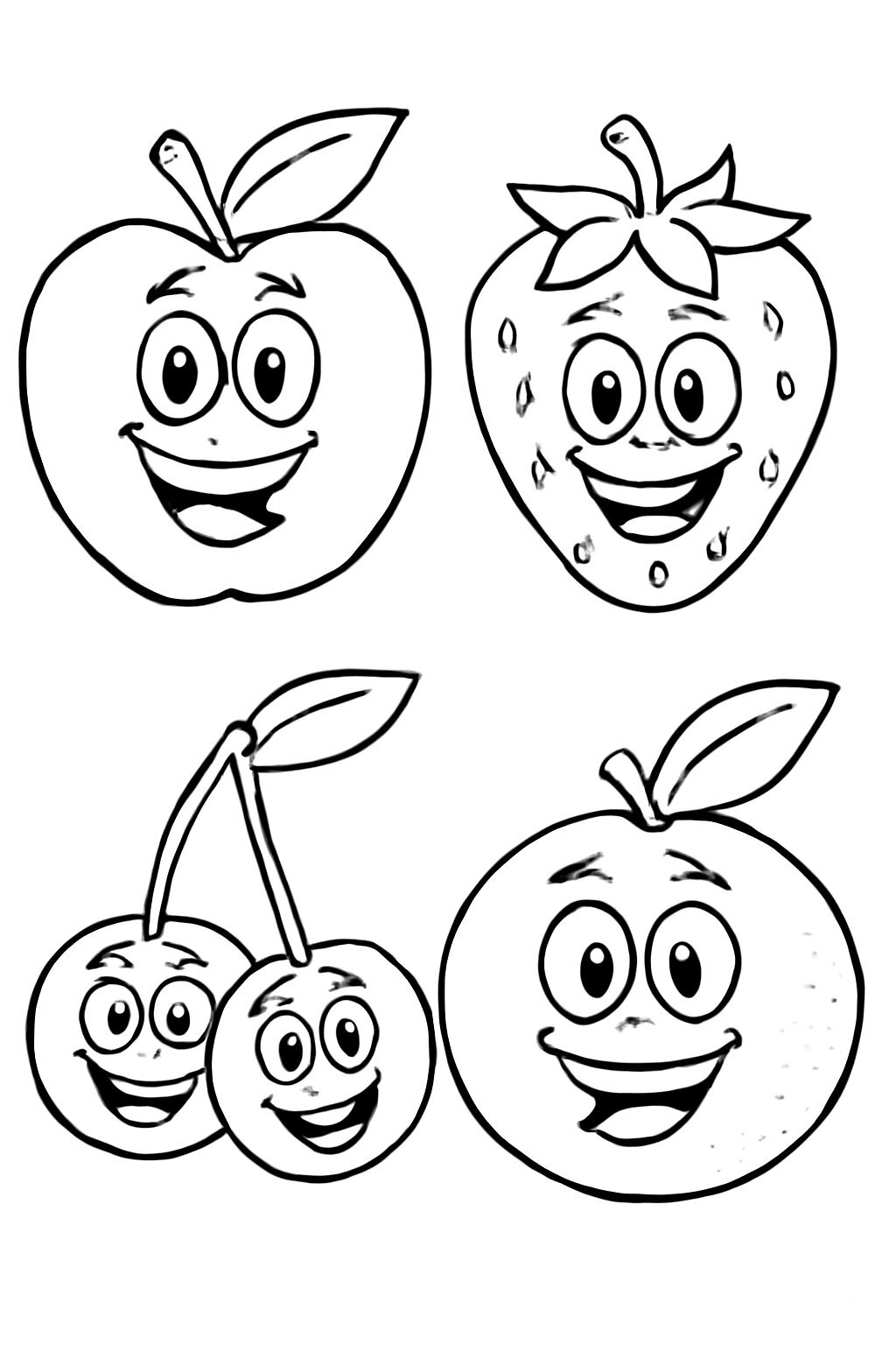 Cartoon Fruits