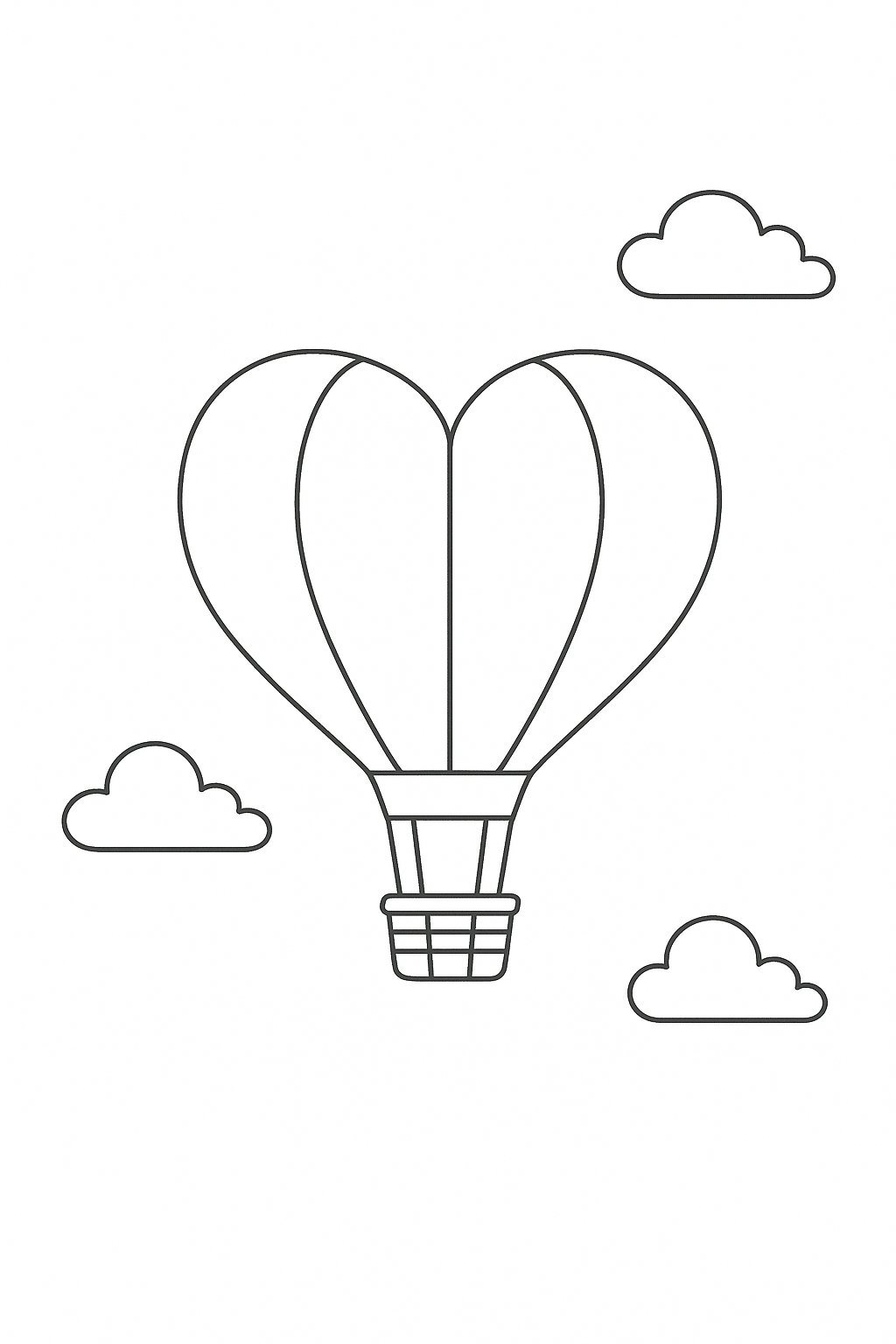 Heart-Shaped Hot Air Balloon