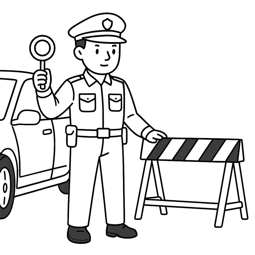 Checkpoint Police Officer
