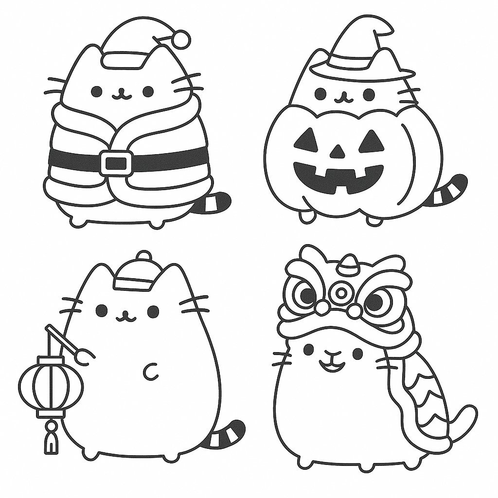 Festive Pusheen