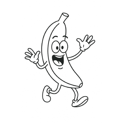 Banana Coloring Pages for Kids 2026 – Free PDF Download
