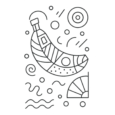 Banana Coloring Pages for Kids 2026 – Free PDF Download