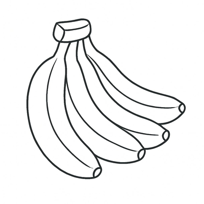 Banana Coloring Pages for Kids 2026 – Free PDF Download