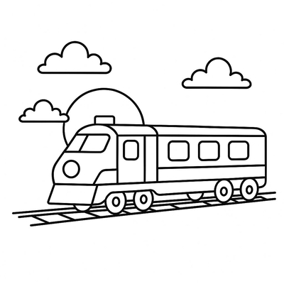 Beautiful Train Coloring Pages for Kids – Free Download 2026