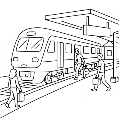 Beautiful Train Coloring Pages for Kids – Free Download 2026