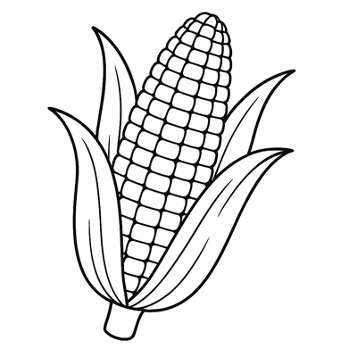 Corn Coloring Pages for Kids 2026 – Free PDF Download