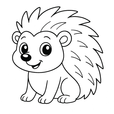 Cute Hedgehog Coloring Pages for Kids – Free PDF Download 2026