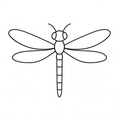 Dragonfly Coloring Pages for Kids 2026