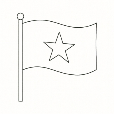 Flag Coloring Pages for Kids 2026 – Free PDF Download