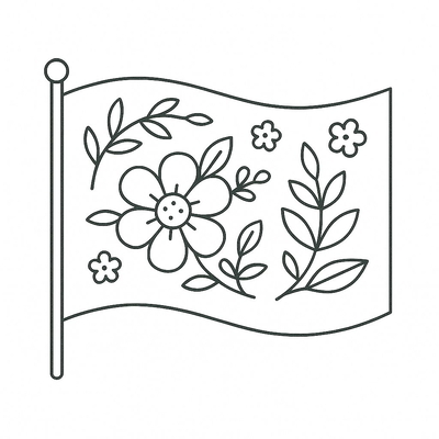 Flag Coloring Pages for Kids 2026 – Free PDF Download
