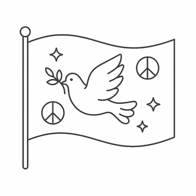 Flag Coloring Pages for Kids 2026 – Free PDF Download