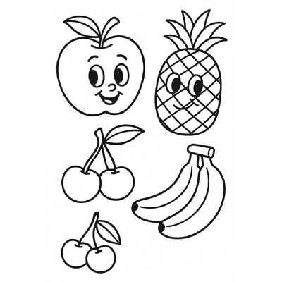 Fruit Coloring Pages for Kids 2026 – Free PDF Download