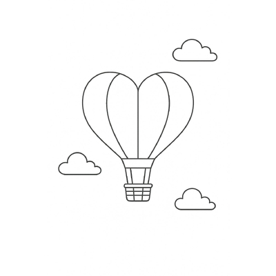 Hot Air Balloon Coloring Pages for Kids 2026 – Free PDF Sheets