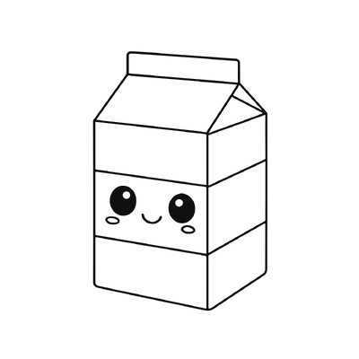 Milk Carton Coloring Pages for Kids 2026 - Cute Coloring Pictures