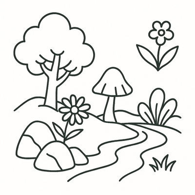 Nature Coloring Pages for Kids 2026