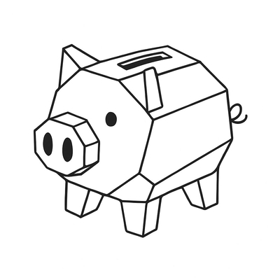 Piggy Bank Coloring Pages for Kids 2026 - Cute Coloring Pictures