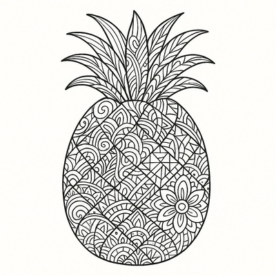 Pineapple Coloring Pages for Kids 2026 – Beautiful Coloring Sheets