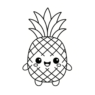 Pineapple Coloring Pages for Kids 2026 – Beautiful Coloring Sheets