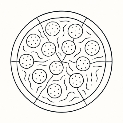 Pizza Coloring Pages for Kids 2026 – Easy PDF Download