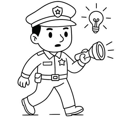 Police Officer Coloring Pages for Kids – Beautiful and Free PDF Download 2026
