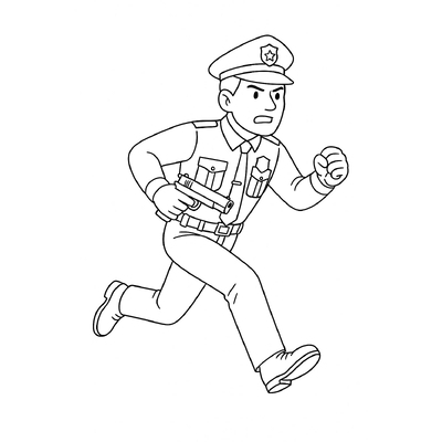 Police Officer Coloring Pages for Kids – Beautiful and Free PDF Download 2026