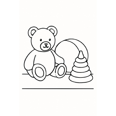 Preschool Toy Coloring Pages for Kids 2026