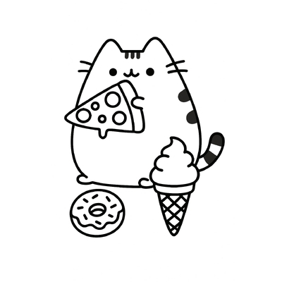 Pusheen Cat Coloring Pages for Kids 2026 – Free PDF Download
