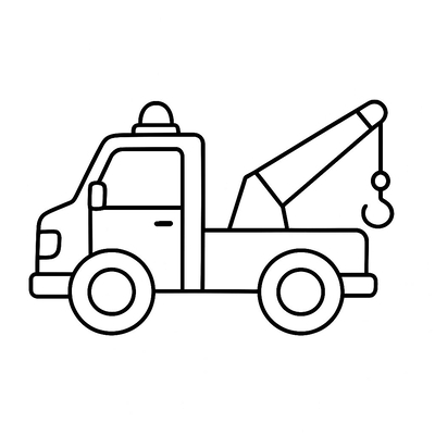 Rescue Truck Coloring Pages for Kids 2026 – Free PDF Download