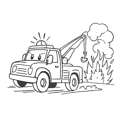 Rescue Truck Coloring Pages for Kids 2026 – Free PDF Download