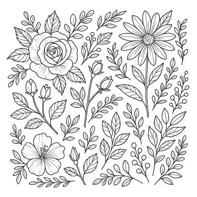 Spring Flower Garden Coloring Pages for Kids 2026