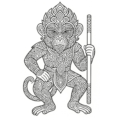Sun Wukong Coloring Pages for Kids 2026 – Beautiful Coloring Sheets