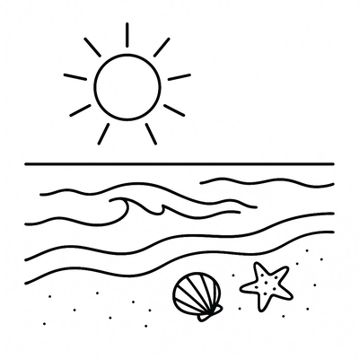 Sunny Sky Coloring Pages for Kids 2026