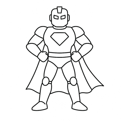 Superhero Robot Coloring Pages for Kids 2026 – Free PDF Download